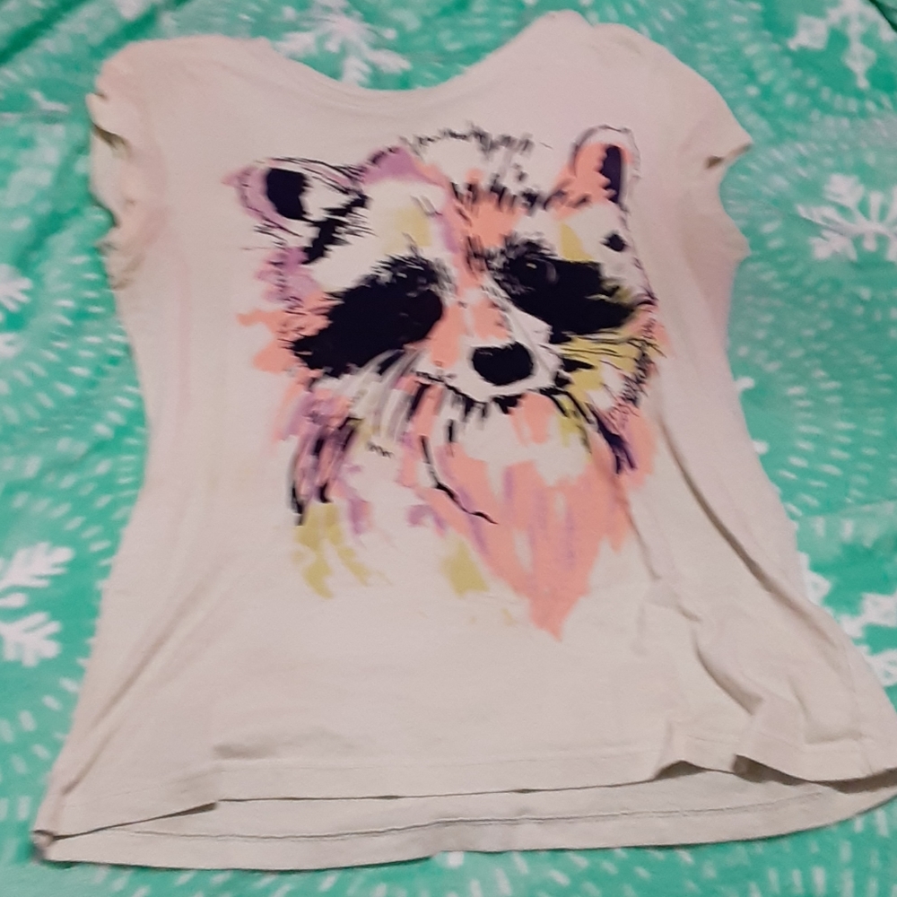 Cute girls raccoon top